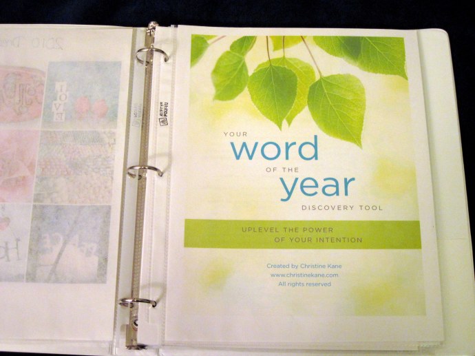 Christine Kane's "Your Word of the Year Discovery Tool"